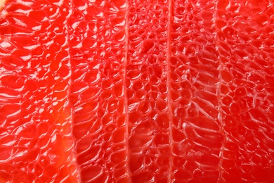 Texture of fresh ripe grapefruit, closeup view