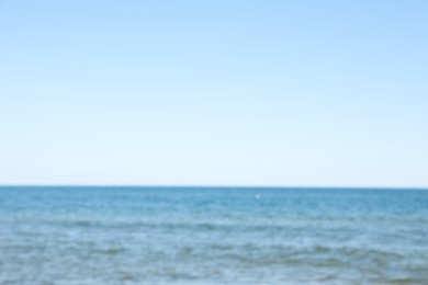 Photo of Blurred view of sea on sunny day