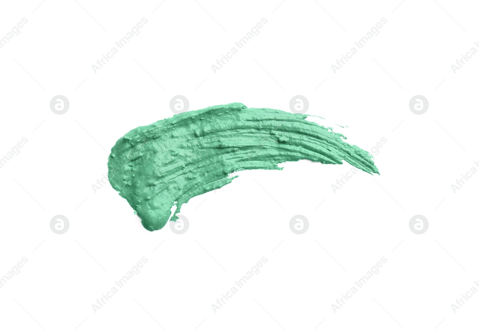 Photo of Sample of spirulina facial mask on white background