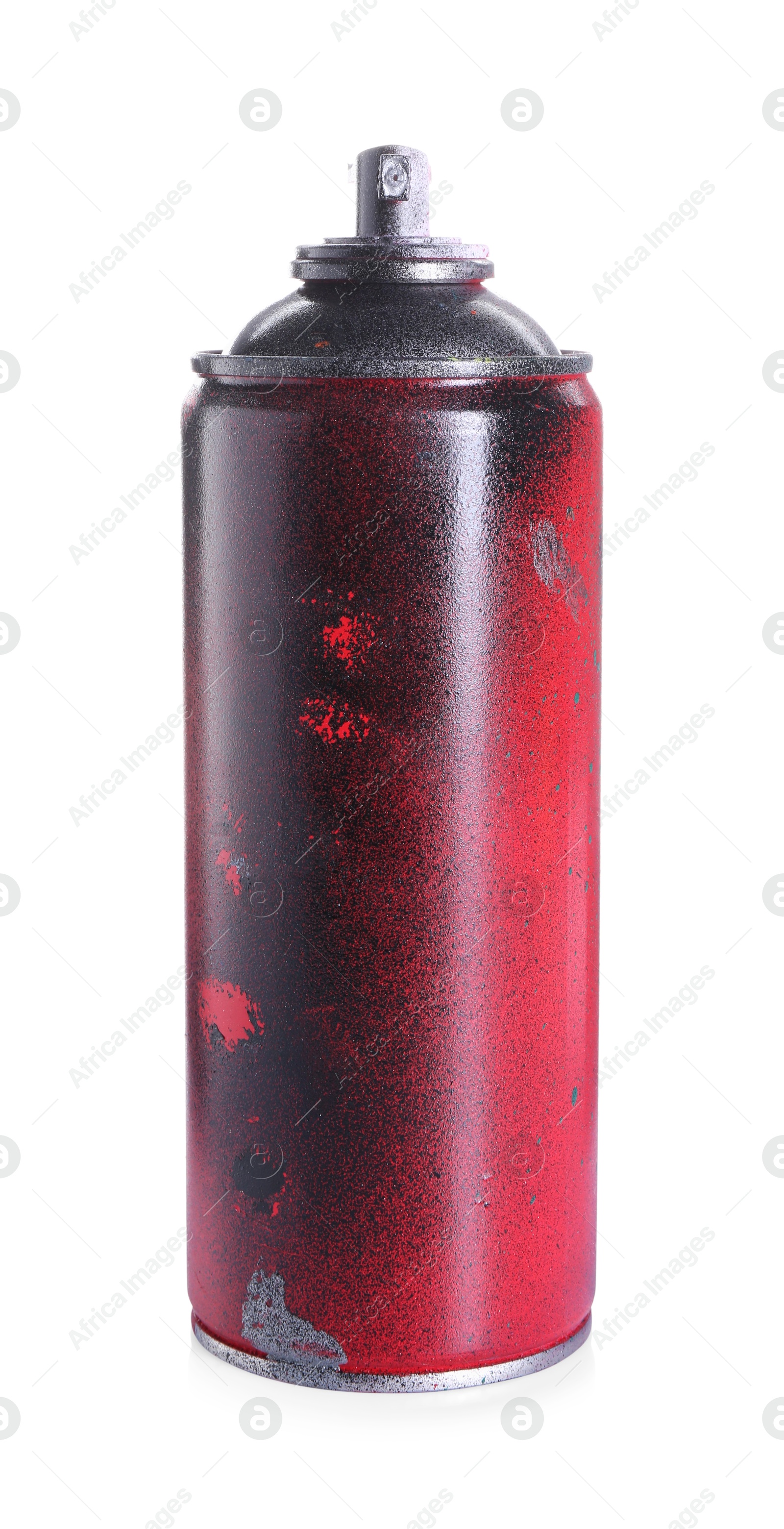 Photo of One can of bright spray paint isolated on white