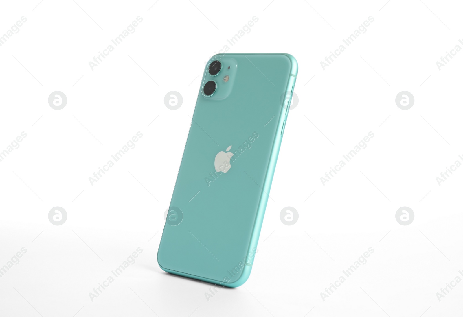 Photo of MYKOLAIV, UKRAINE - JULY 9, 2020: Green iPhone 11 isolated on white