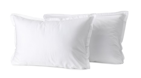 Two new soft pillows isolated on white