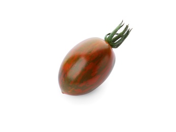 Fresh red grape tomato on white background