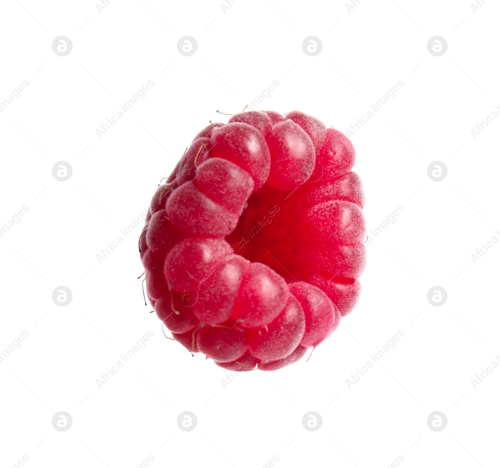 Photo of Tasty fresh ripe raspberry isolated on white