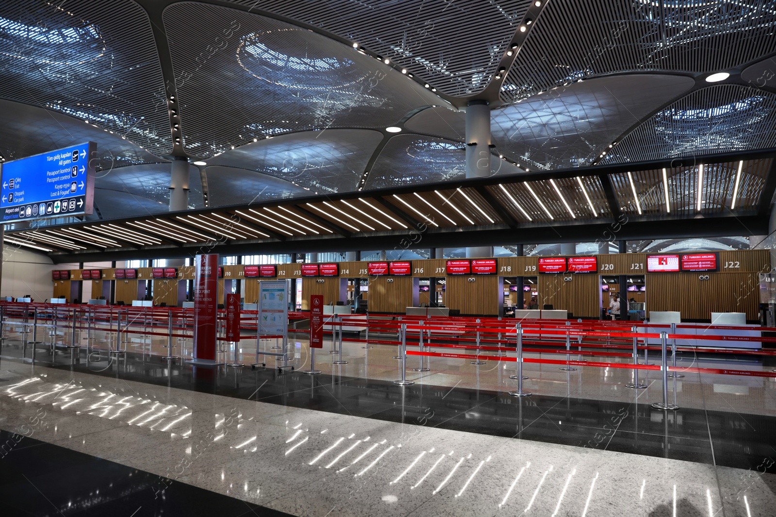 Photo of ISTANBUL, TURKEY - AUGUST 13, 2019: Interior of new airport terminal