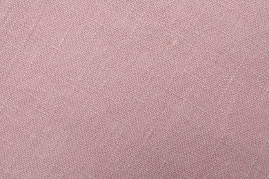 Texture of pink fabric as background, top view