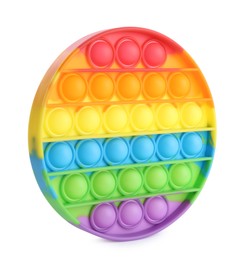 Rainbow pop it fidget toy isolated on white