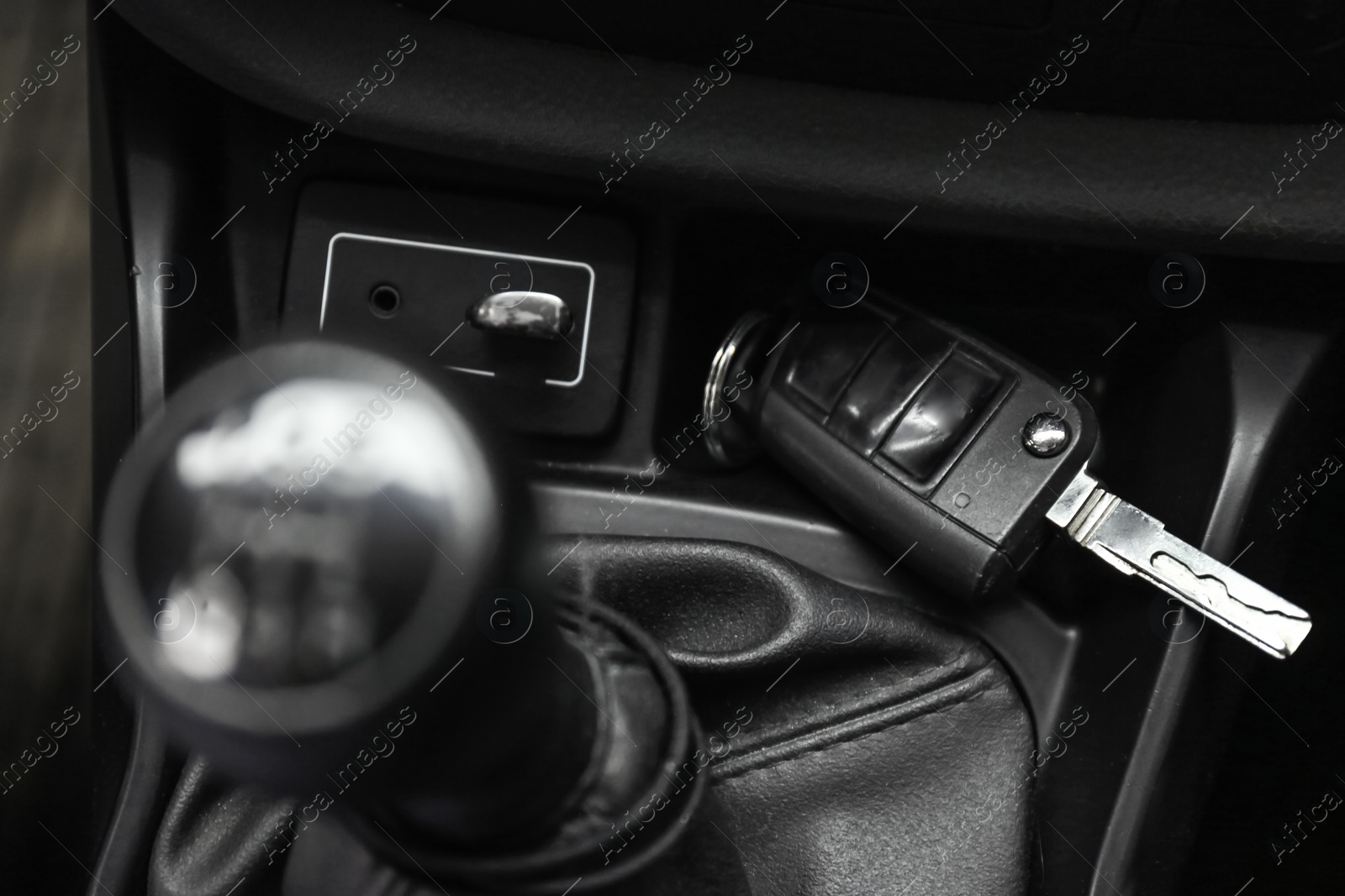 Photo of Key in new modern automobile. Car buying