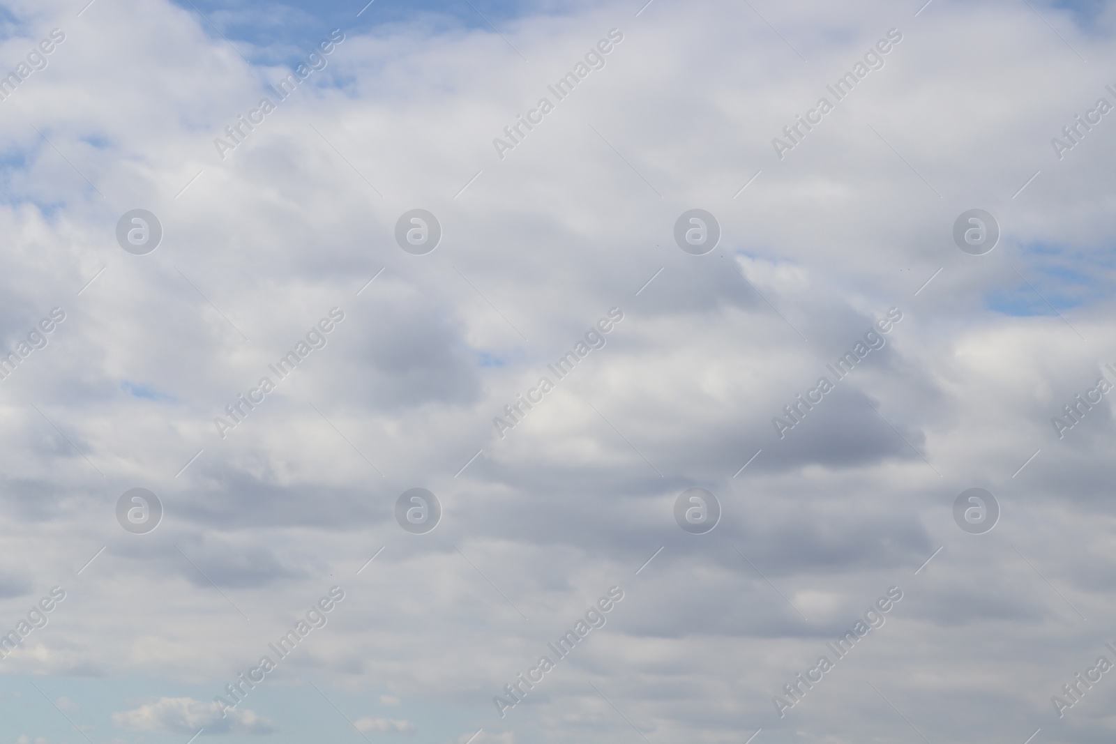 Photo of View of beautiful blue sky with white clouds