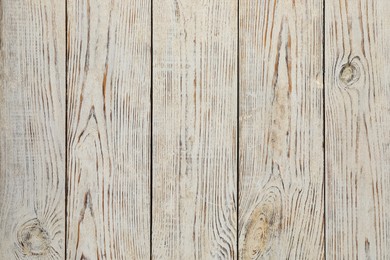 Texture of wooden surface as background, top view