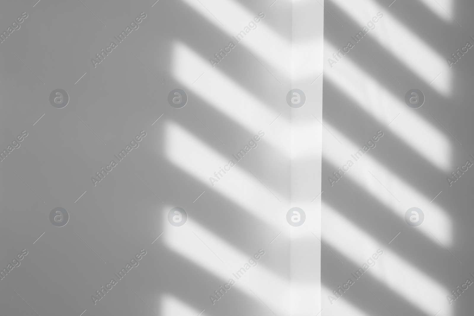 Image of Light and shadows falling on white wall