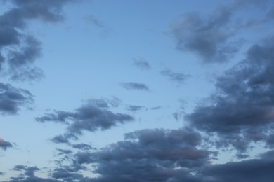 Picturesque view of blue sky with clouds