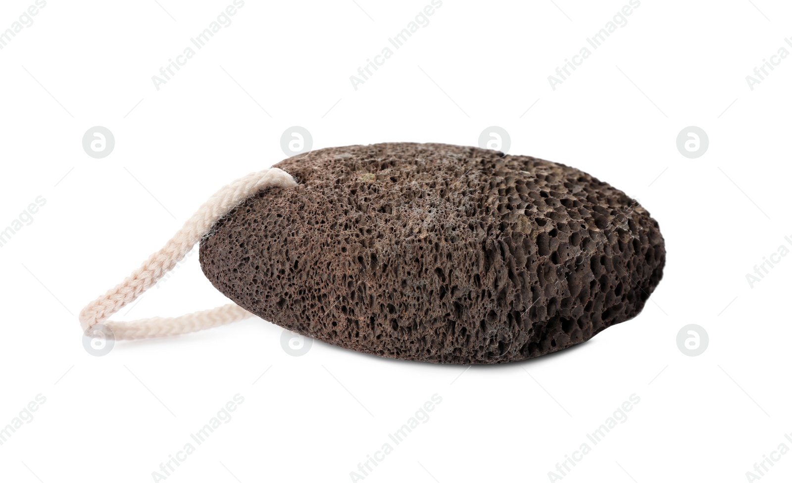 Photo of Pumice stone isolated on white. Pedicure tool