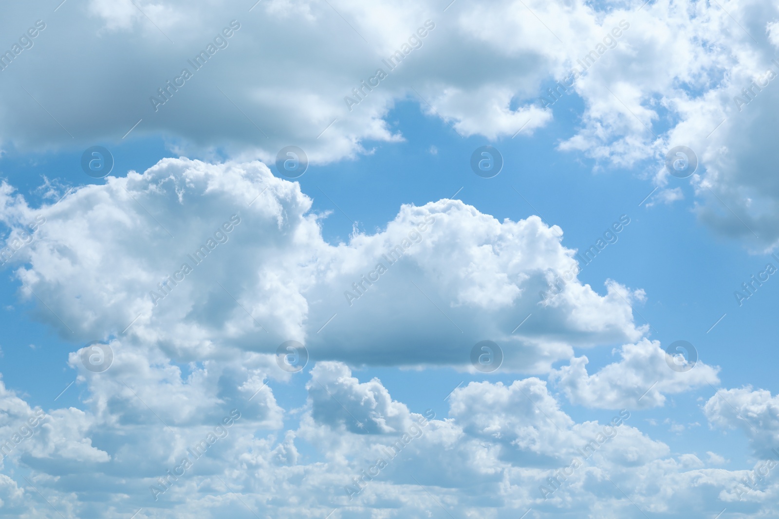 Photo of Beautiful view of blue sky with fluffy clouds