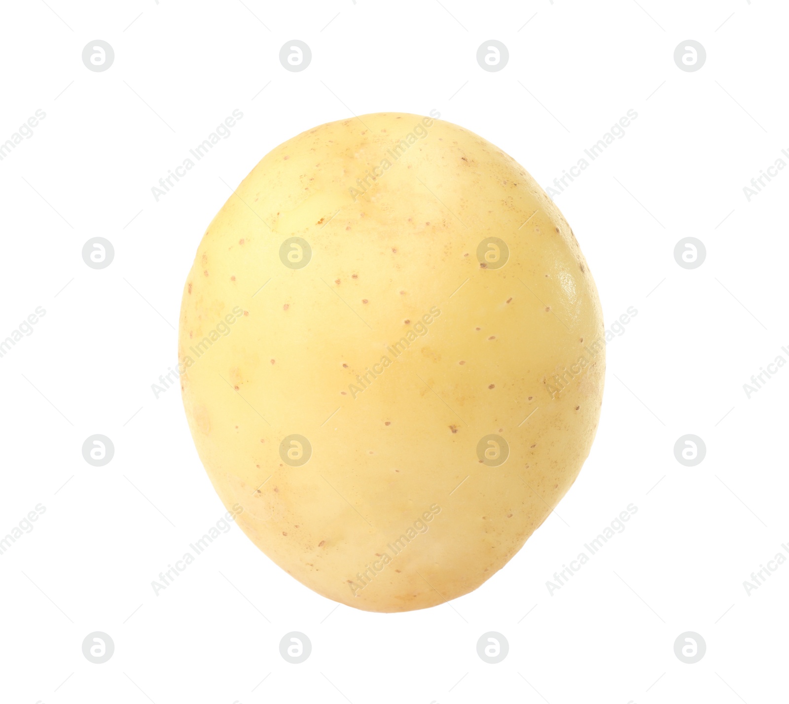 Photo of Fresh raw organic potato isolated on white