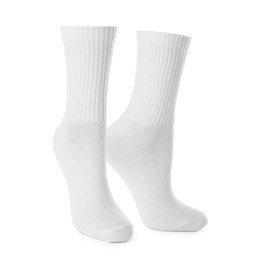 Image of Pair of new socks isolated on white