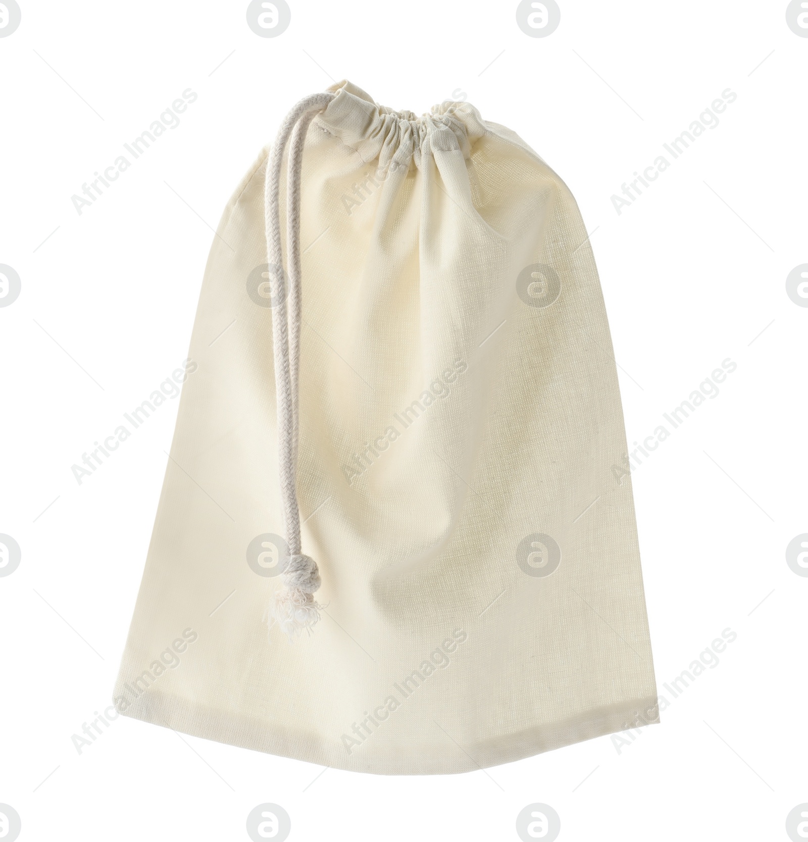 Photo of Empty cotton eco bag isolated on white