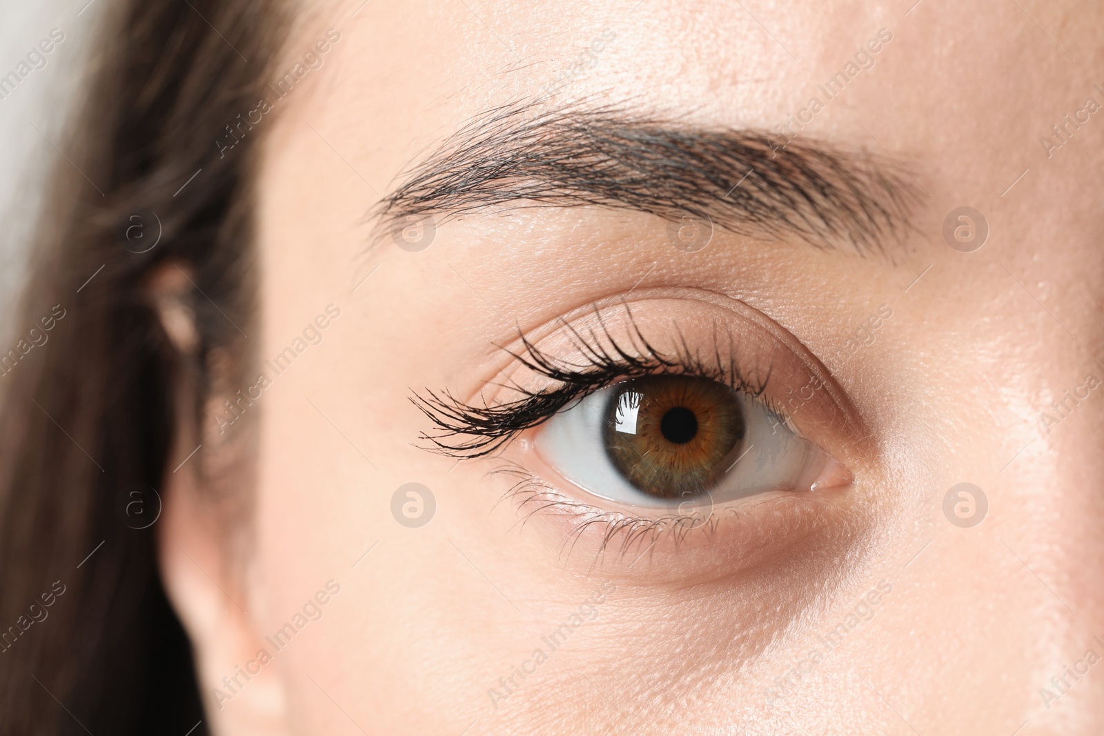 Photo of Macro photo of woman with beautiful eyes