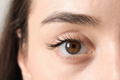 Photo of Macro photo of woman with beautiful eyes