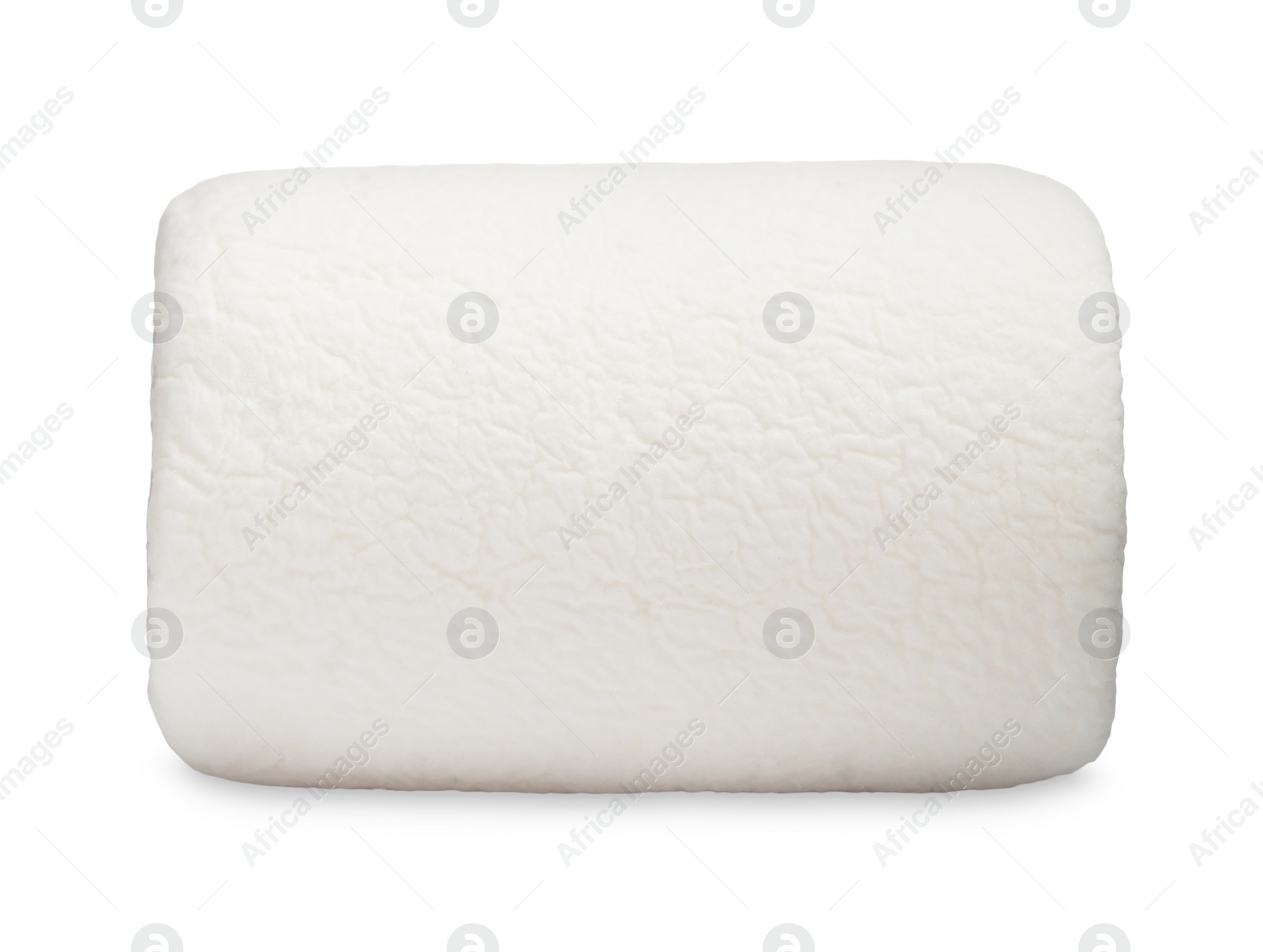 Photo of One delicious sweet marshmallow isolated on white