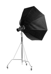 Photo of Studio lighting on white background. Food photography