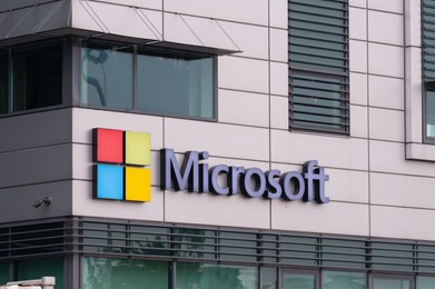 Warsaw, Poland - September 10, 2022: Beautiful modern Microsoft office