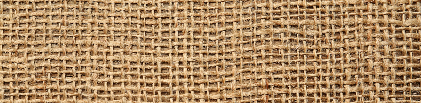 Image of Texture of natural burlap fabric as background, top view. Banner design