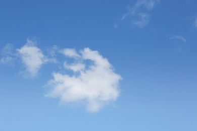 Photo of Picturesque blue sky with white clouds on sunny day