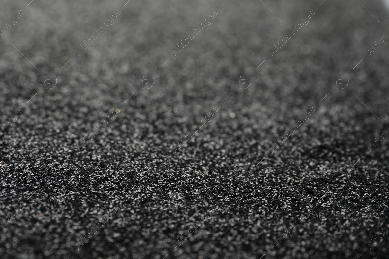 Photo of Shiny grey glitter as background. Bokeh effect