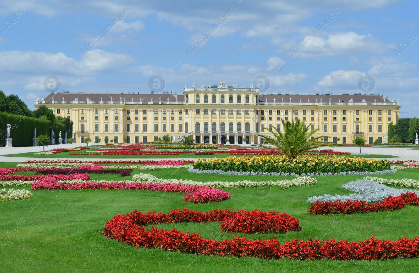 Photo of VIENNA, AUSTRIA - JUNE 19, 2018: Picturesque view of Schonbrunn Palace and park