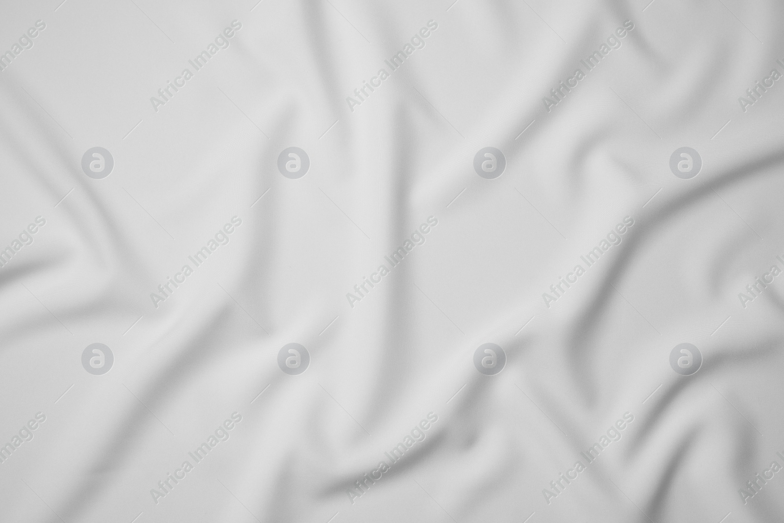 Photo of Texture of blank white flag as background, top view. Mockup for design