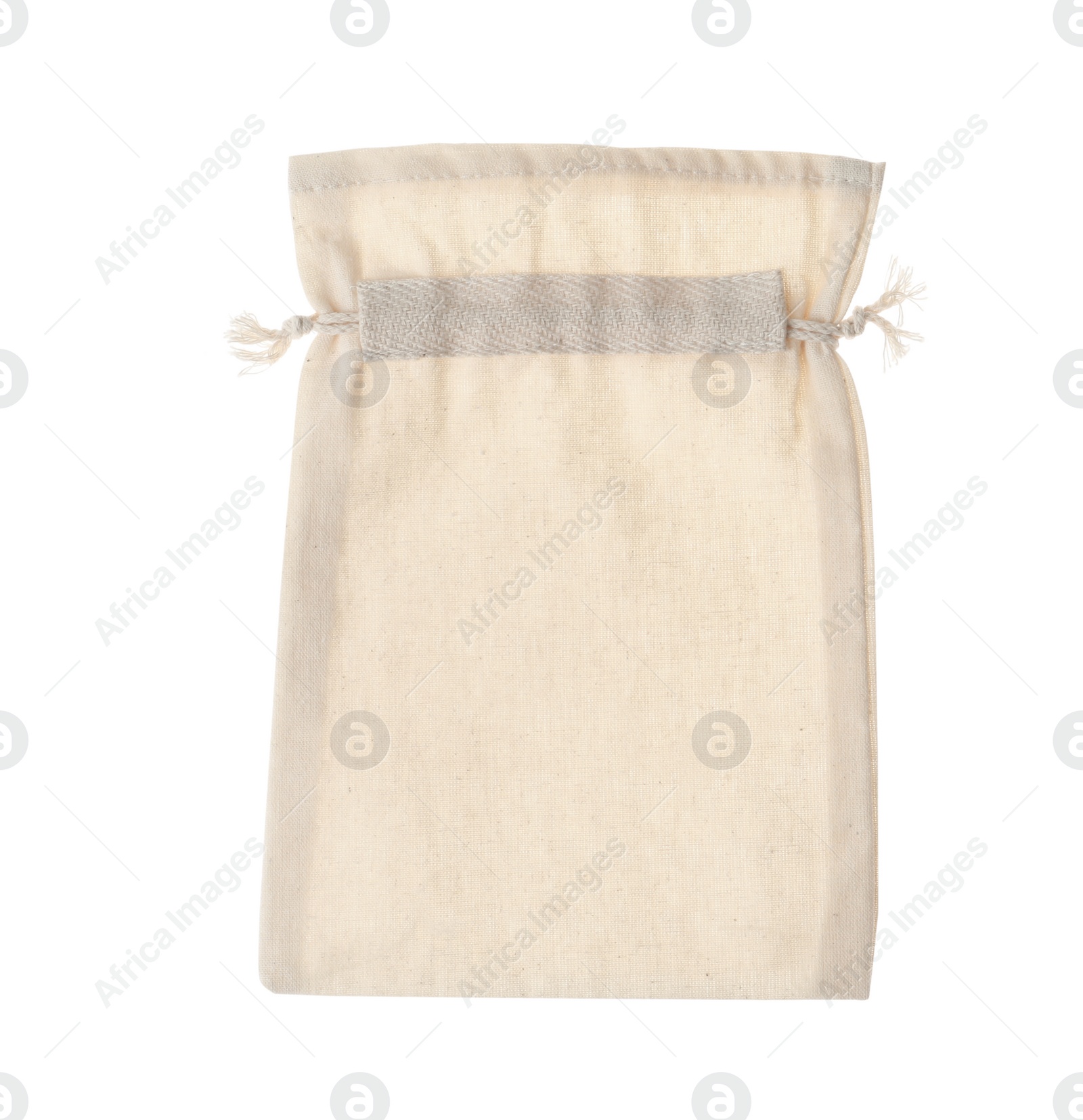 Photo of Empty cotton eco bag isolated on white