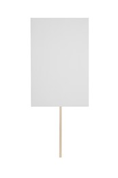 Photo of One blank protest sign isolated on white