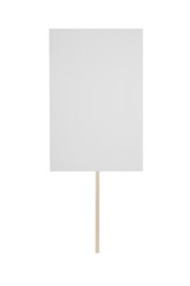 One blank protest sign isolated on white