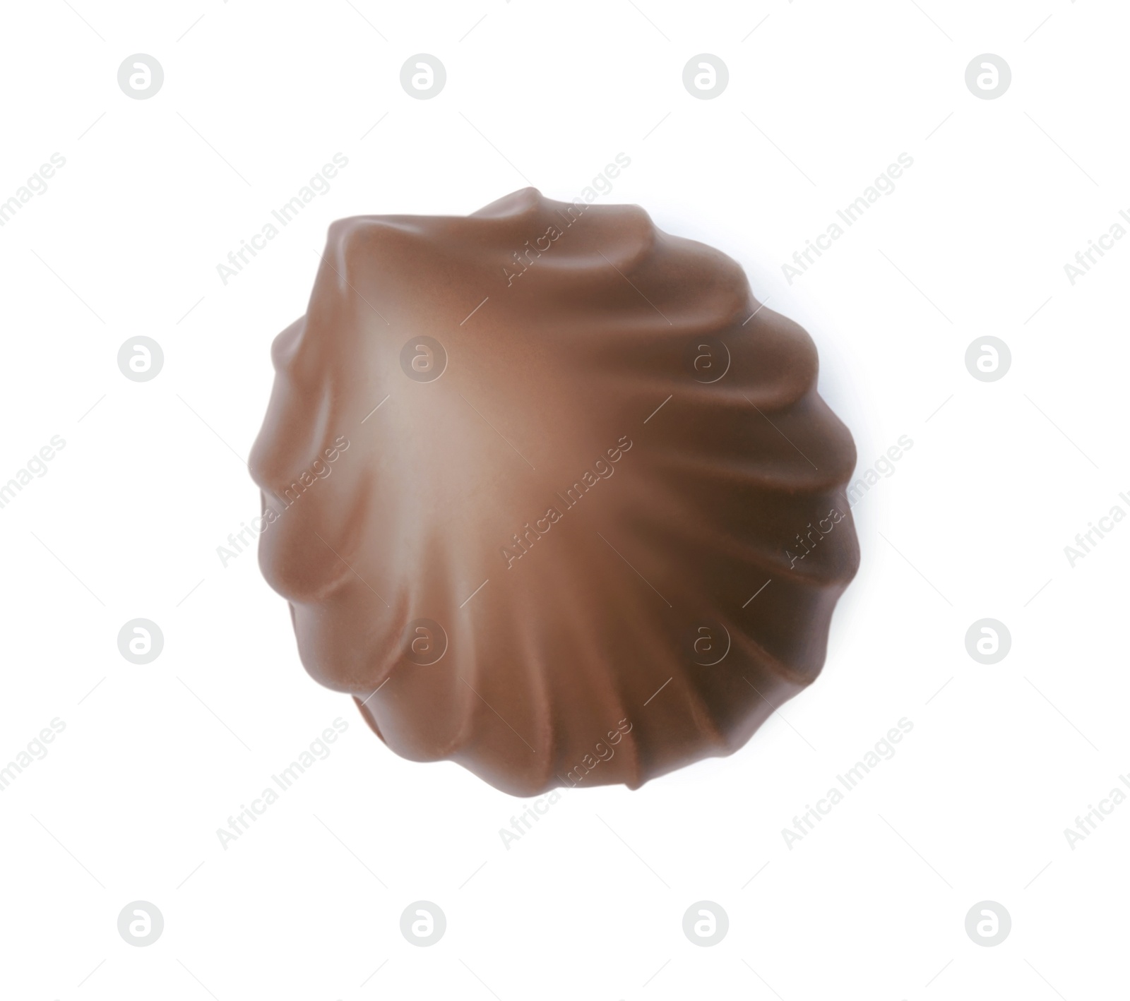 Photo of Delicious chocolate covered marshmallow isolated on white