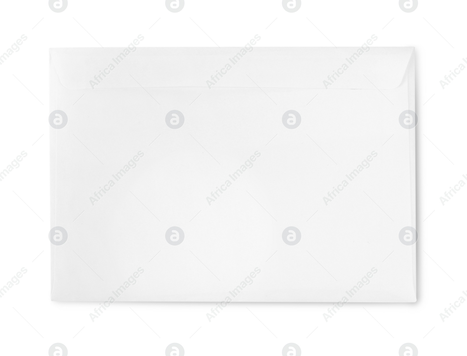 Photo of One letter isolated on white, top view