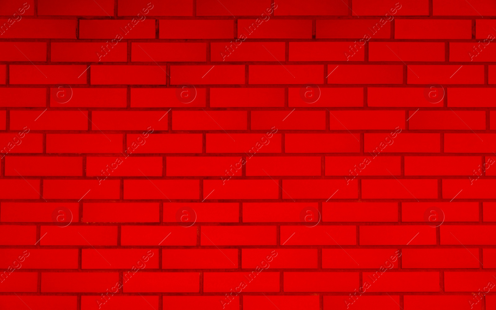 Image of Texture of red color brick wall as background