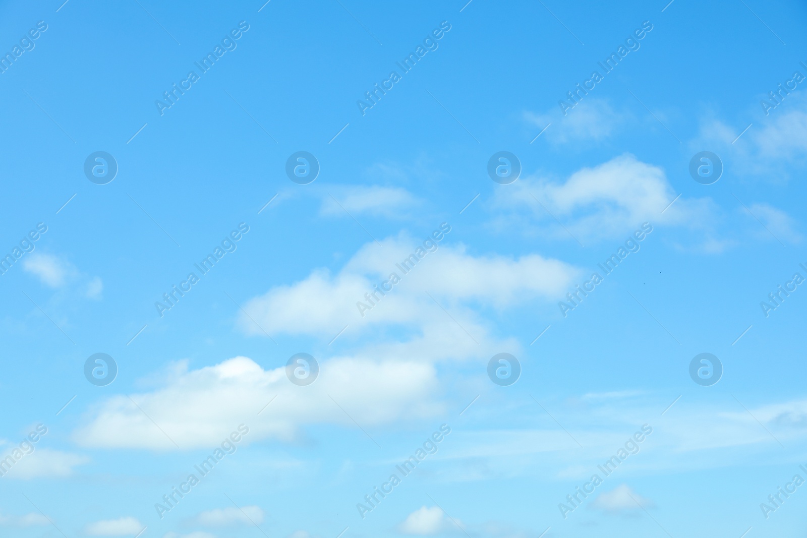 Photo of Picturesque view of beautiful blue sky with fluffy white clouds