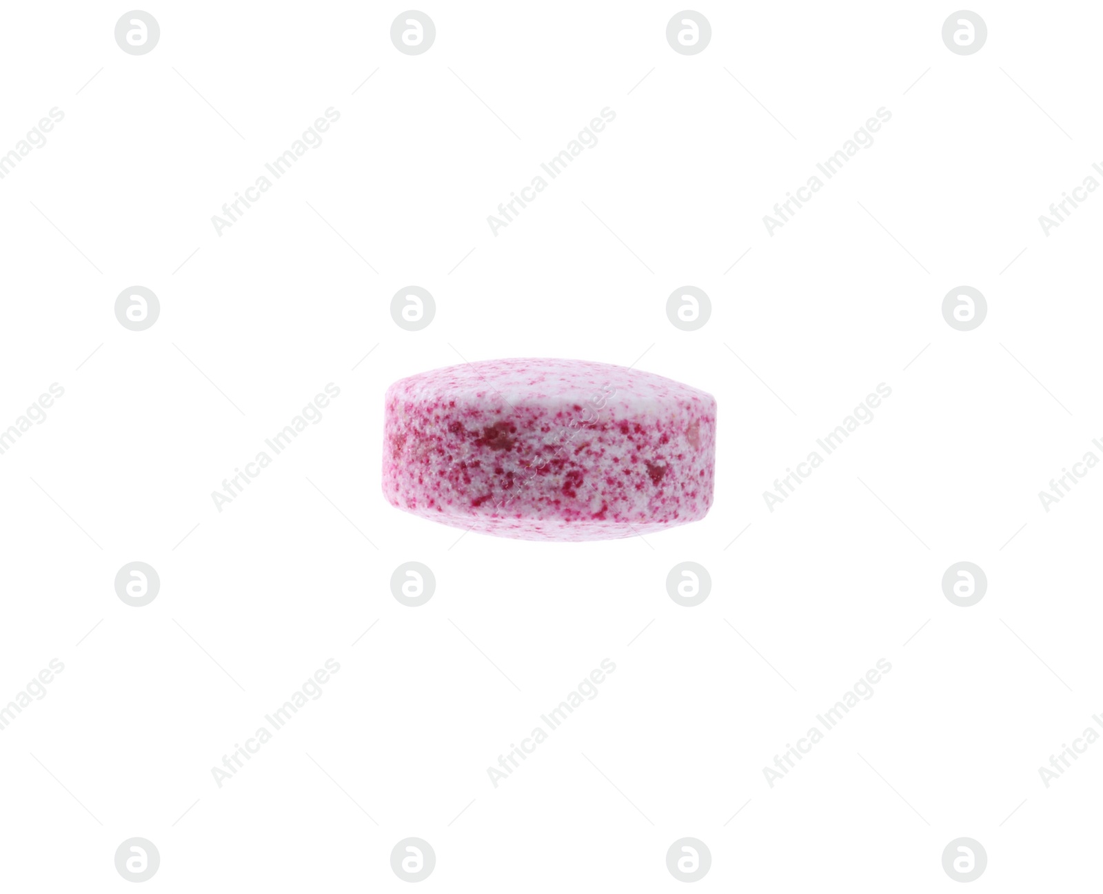 Photo of One vitamin pill isolated on white. Health supplement