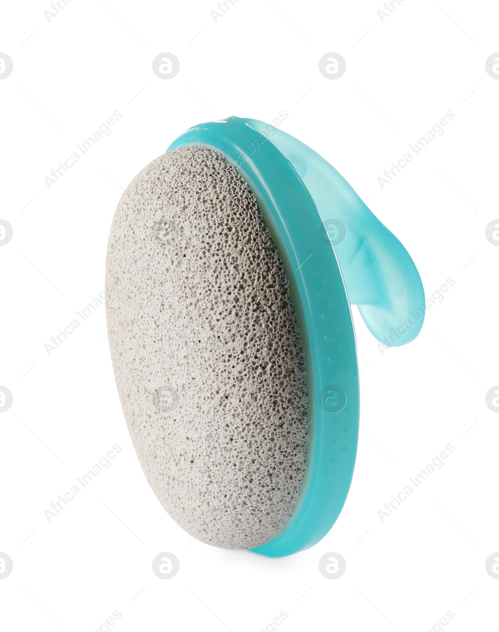 Photo of Pumice stone isolated on white. Pedicure tool