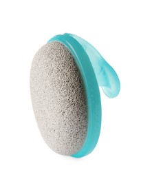 Photo of Pumice stone isolated on white. Pedicure tool