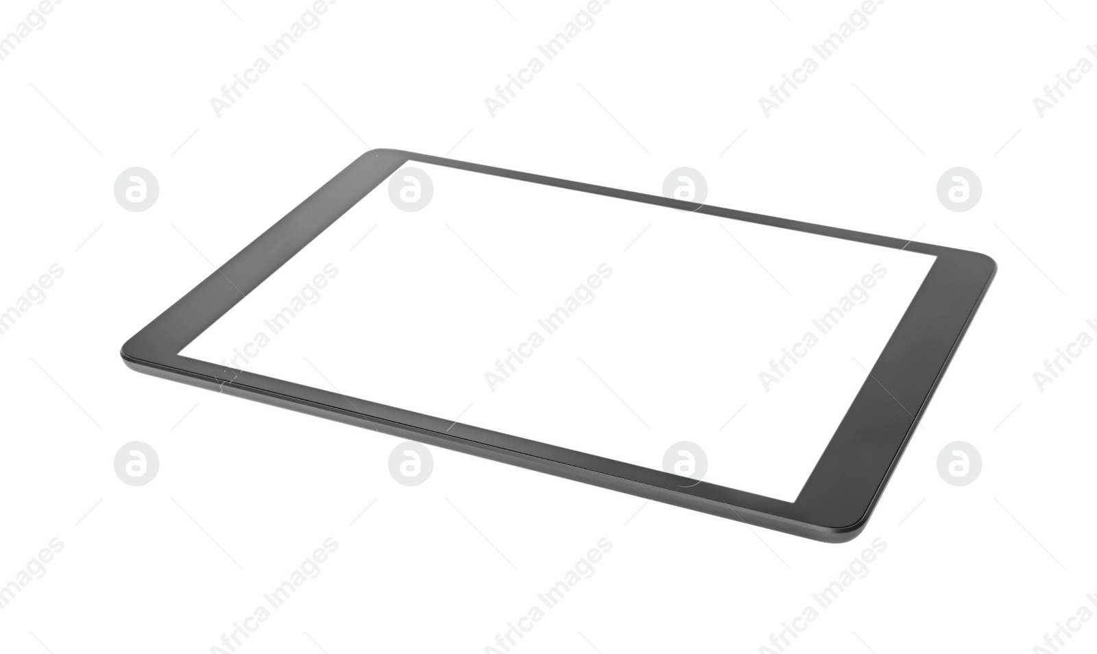 Photo of Tablet computer with blank screen isolated on white. Modern gadget