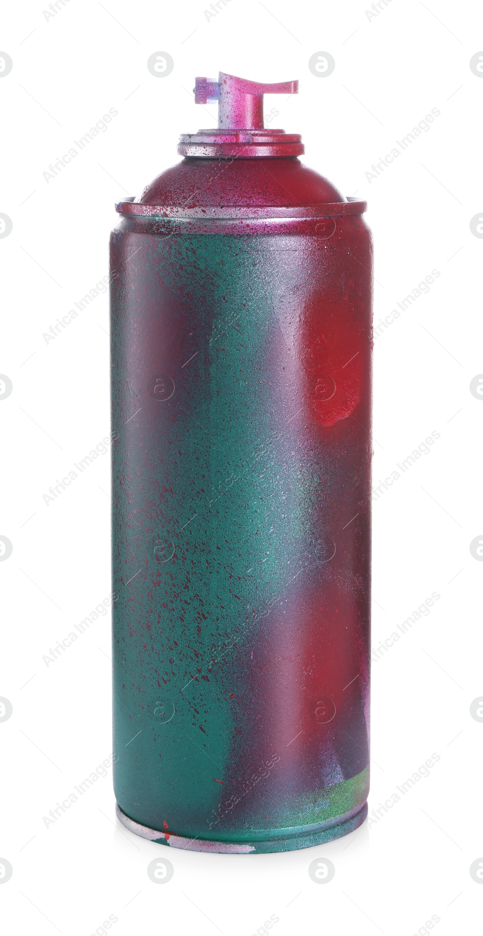 Photo of One can of bright spray paint isolated on white