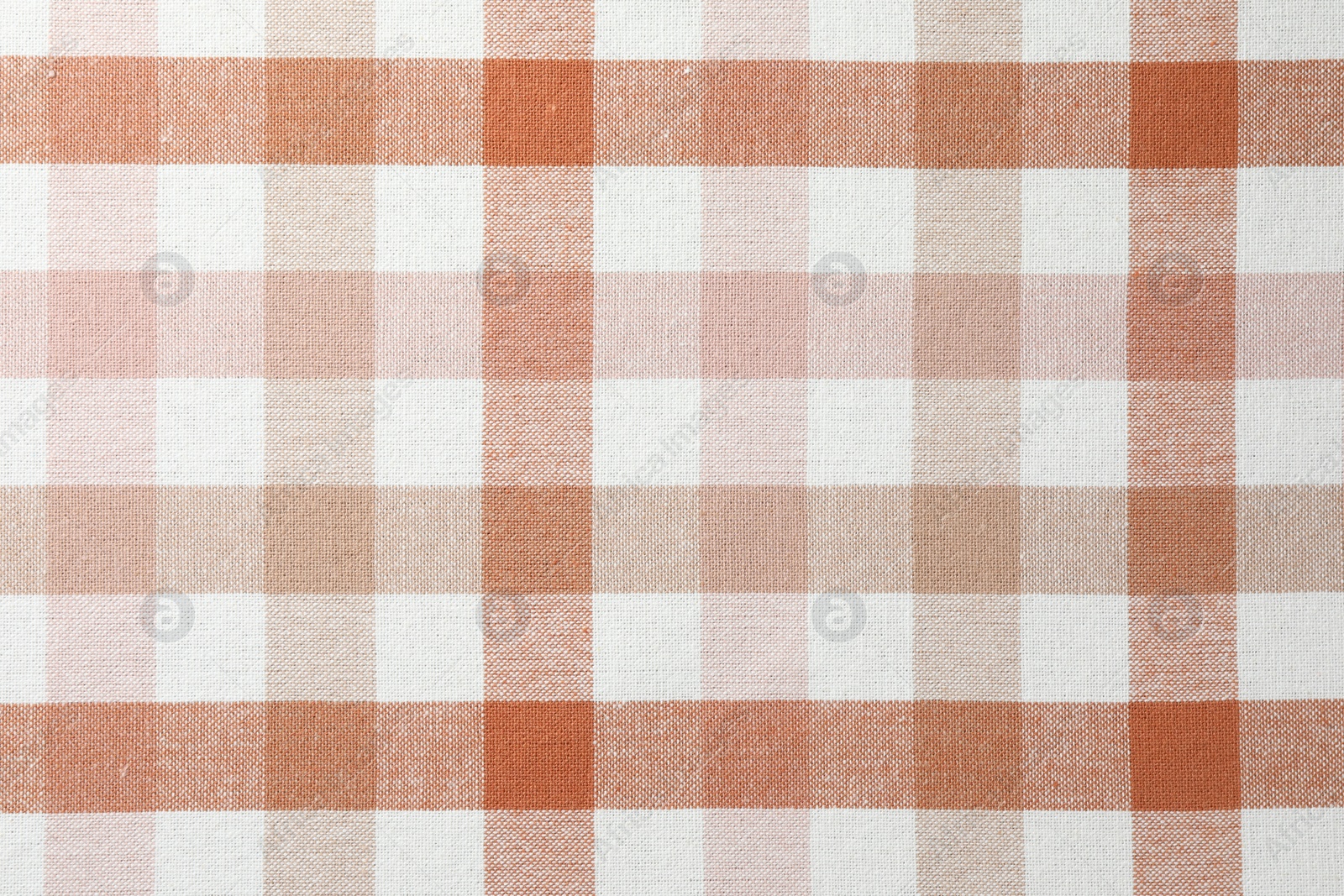 Photo of Texture of checkered fabric as background, top view