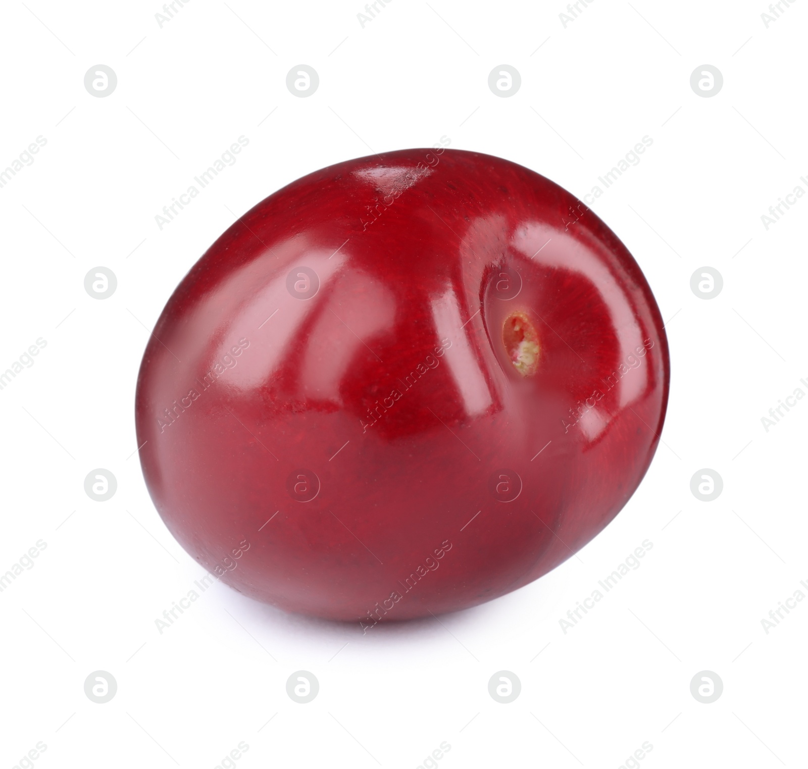 Photo of Tasty ripe red cherry isolated on white