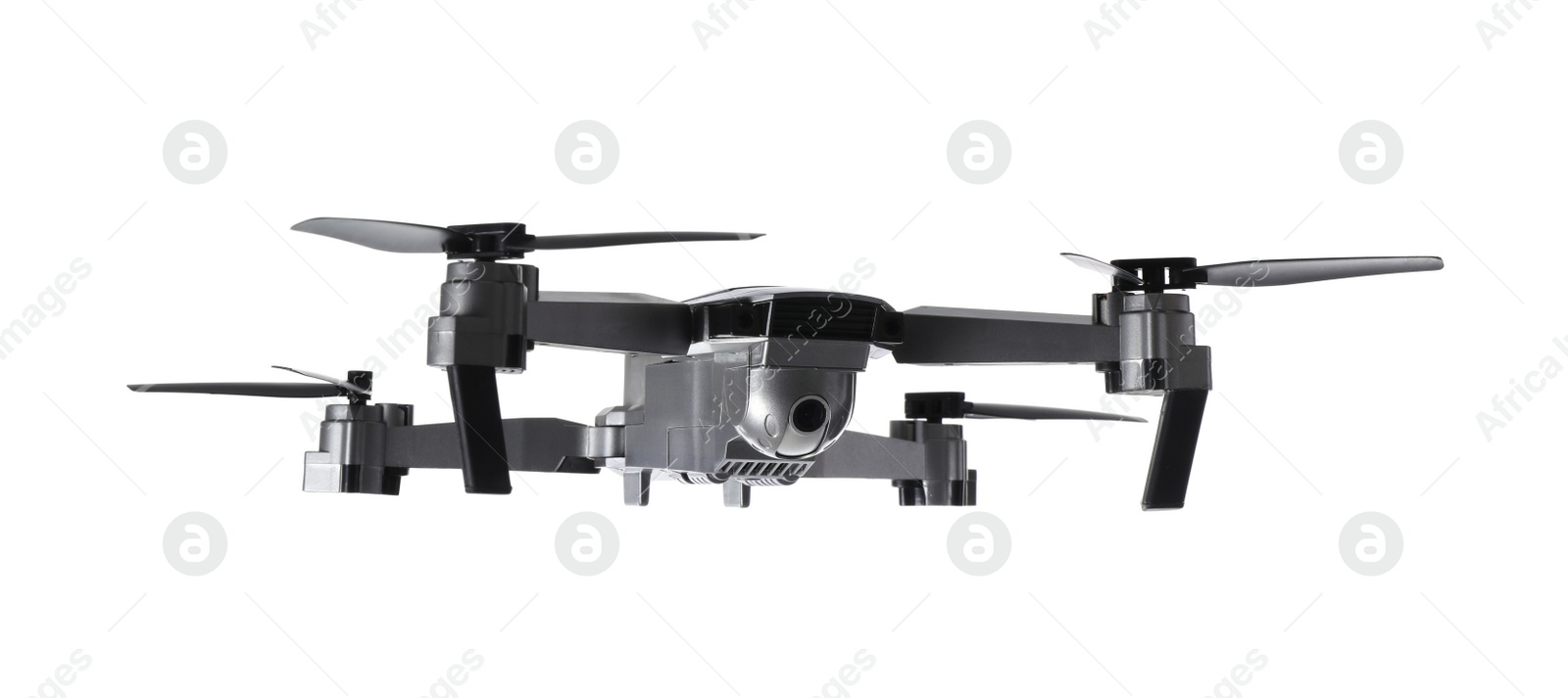 Photo of Modern drone with camera isolated on white