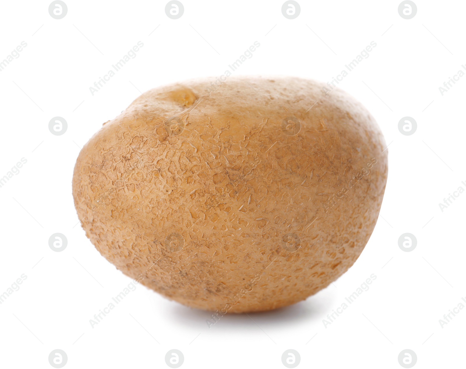 Photo of Fresh ripe organic potato on white background