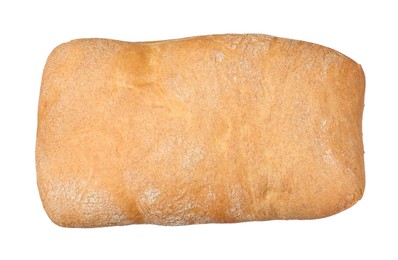 Photo of Delicious freshly baked crispy ciabatta isolated on white