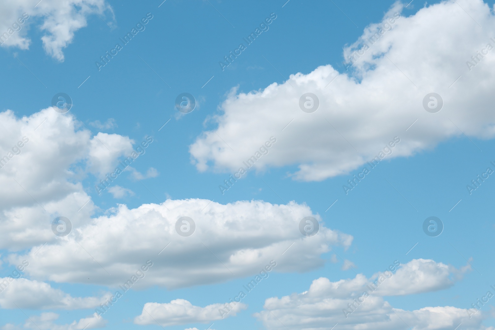 Photo of Picturesque view of blue sky with fluffy clouds