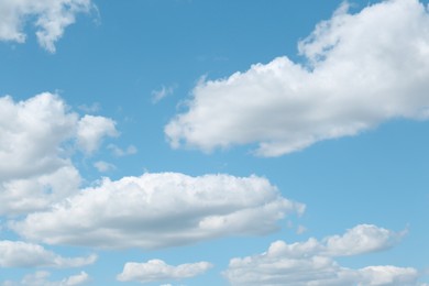 Photo of Picturesque view of blue sky with fluffy clouds